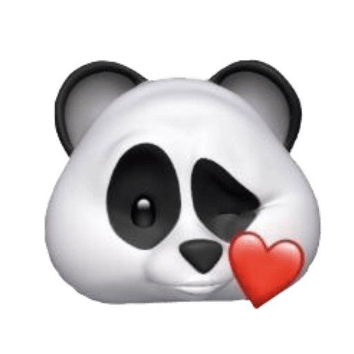 Panda emoji iphone 8