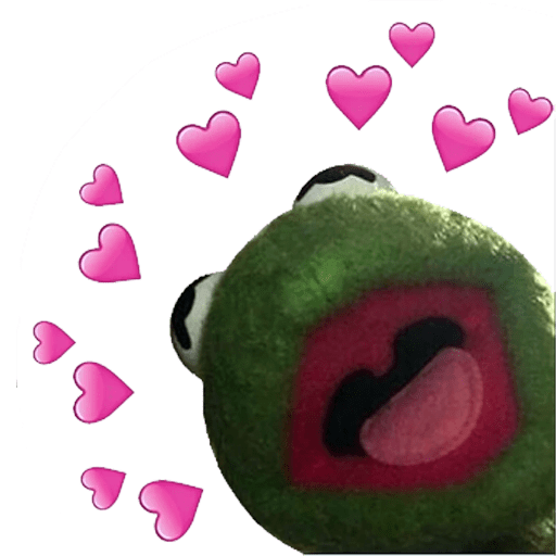 Kermit 🐸 - Love Memes sticker