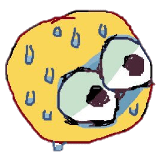Crying cursed emoji