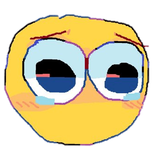 wholesome cursed emoji sticker pack | Magnet