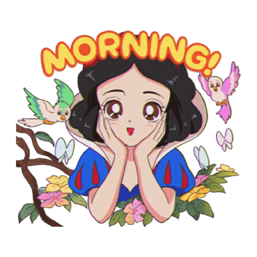 Disney Princesses Retro Cute 1