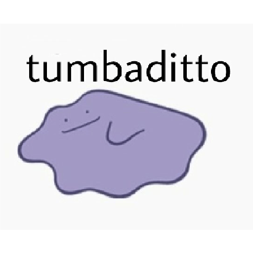 Pokemon Ditto Muscles Sticker - Sticker Mania