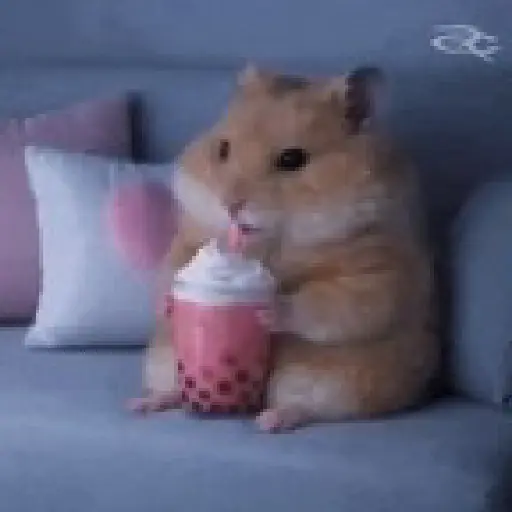Hamster comiendo🍔🍝🐹✨