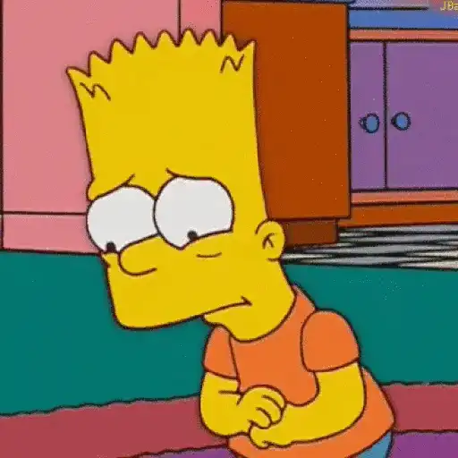 Bart Simpson > Reacciones sticker