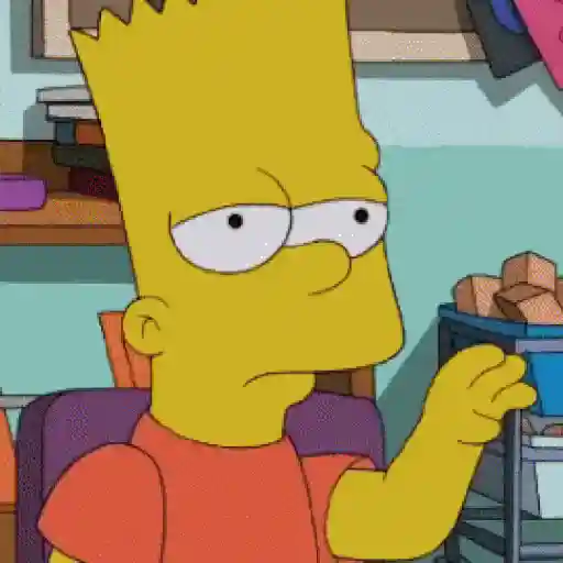 Bart Simpson > Reacciones sticker