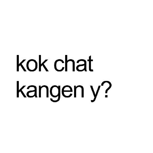 Kata-kata teks kangen 