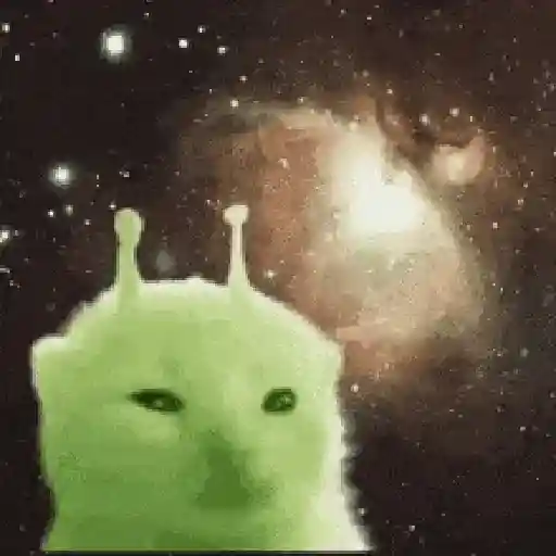 🛸👽🐱 Gato Alien Pegatinas 🐱👽🛸 8