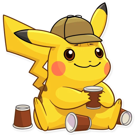Dasdasd Detective Pikachu Sticker - Dasdasd Detective Pikachu