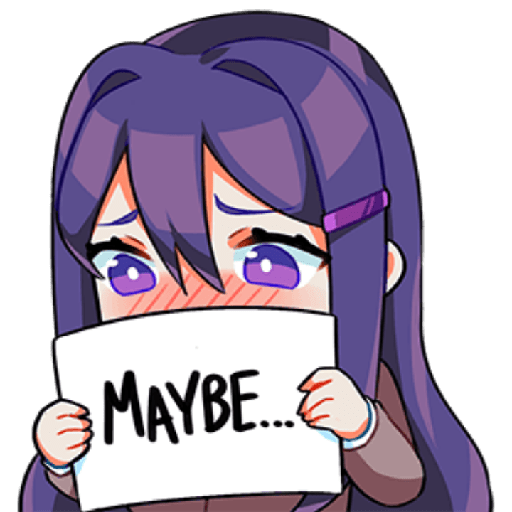DDLC Stickers (Yuri) 2