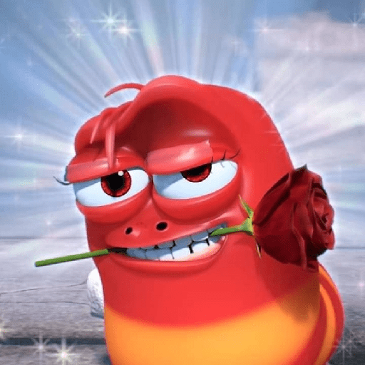 Meme larva cartoon