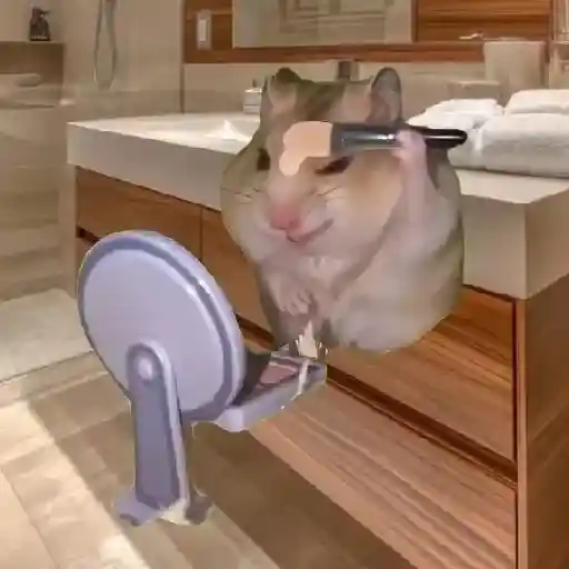 Hamster Maquiando 🐹 TikTok 📱 10