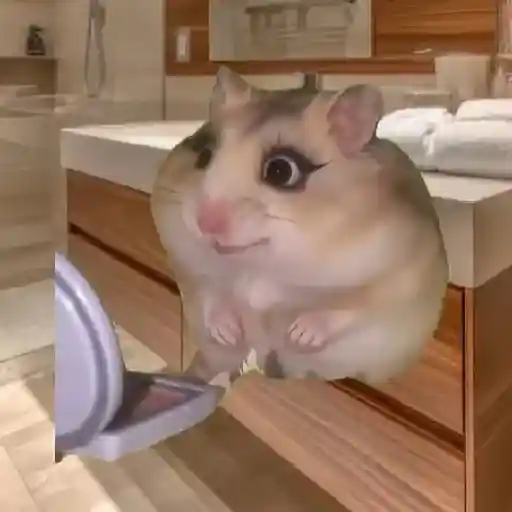 Hamster Maquiando 🐹 TikTok 📱 11
