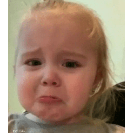 Bebês reações triste/choro 5