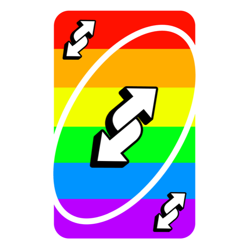 More LGBTQ+ Uno Reverse Card 4