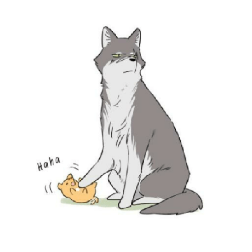 Papa Wolf And Puppy 5