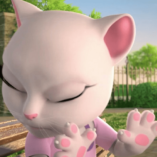 Reações da gatinha Angela 14