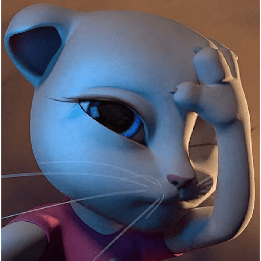 Reações da gatinha Angela 11