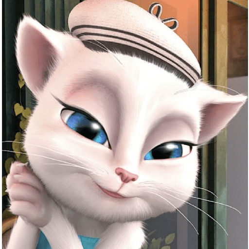 Reações da gatinha Angela 10