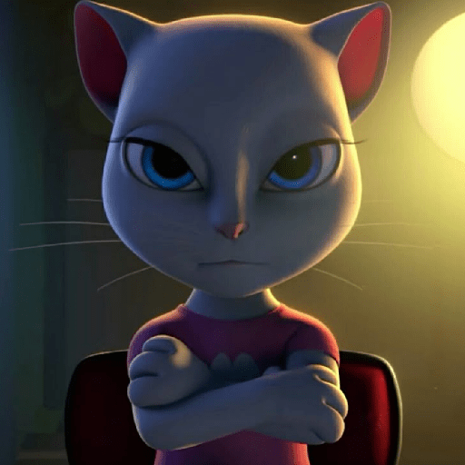 Reações da gatinha Angela 9