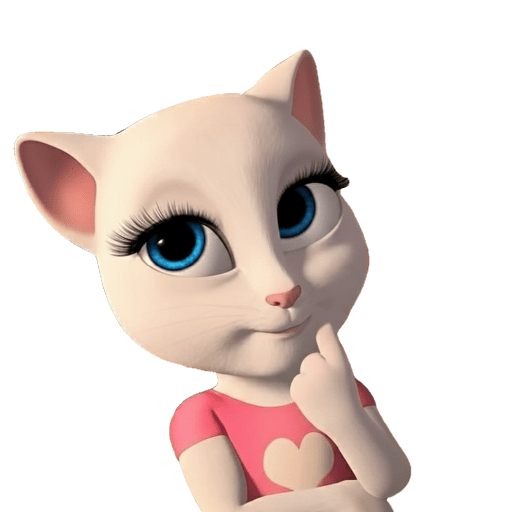 Reações da gatinha Angela 7