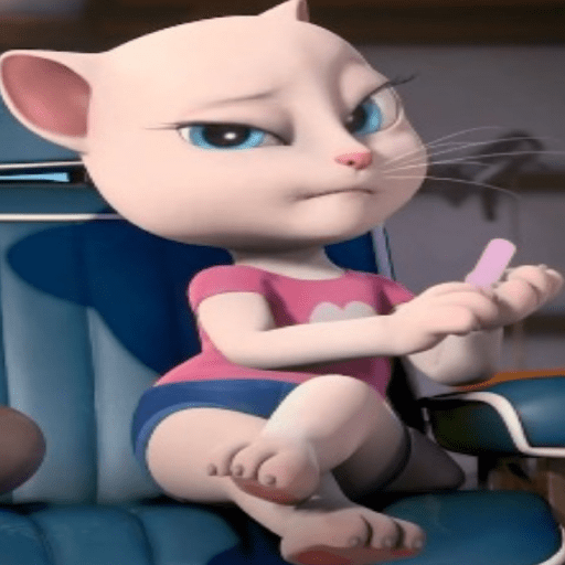 Reações da gatinha Angela 15