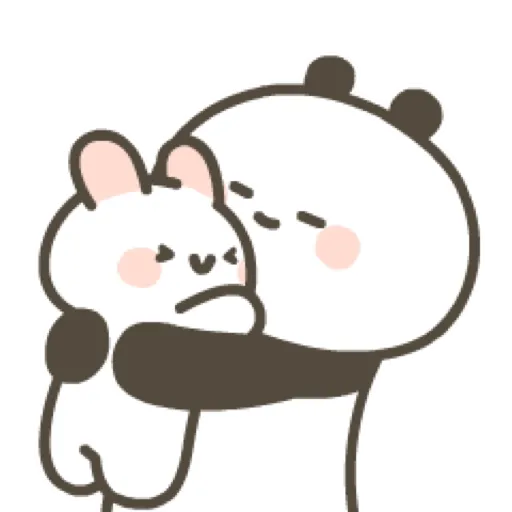 Cute panda and rabbit 8