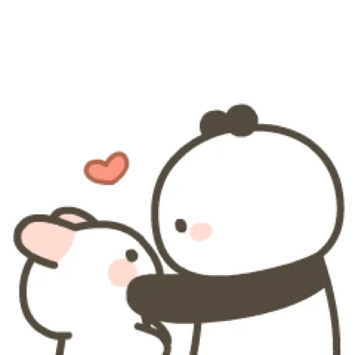 Cute panda and rabbit 9