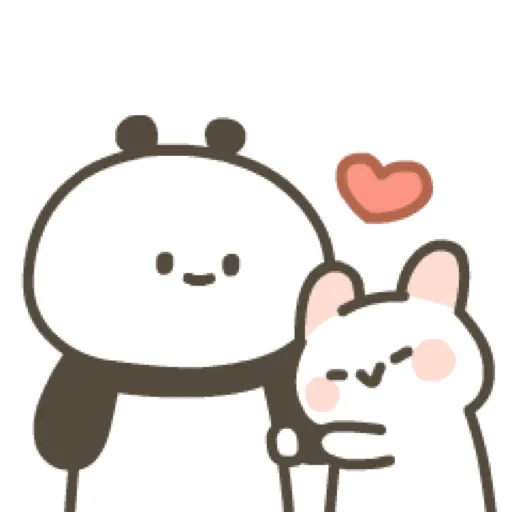 Cute panda and rabbit 10