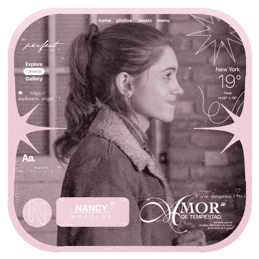 ᨻ   ࣭  nancy wheeler   𓈒  ౿  8