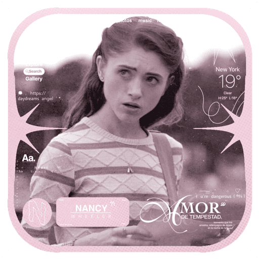 ᨻ   ࣭  nancy wheeler   𓈒  ౿  12
