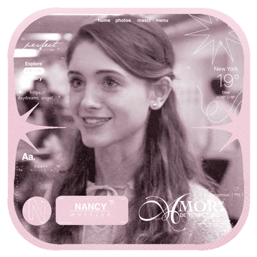 ᨻ   ࣭  nancy wheeler   𓈒  ౿  5