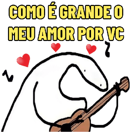 Estêncil Diananicy Nº 79 - Stencil Flork Meme - Apaixonado Amor