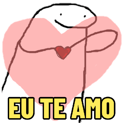 Estêncil Diananicy Nº 79 - Stencil Flork Meme - Apaixonado Amor