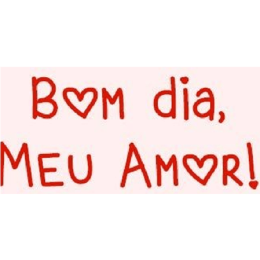 bom dia amor!!