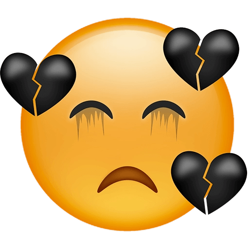 Emojis Black 🖤 - WASticker