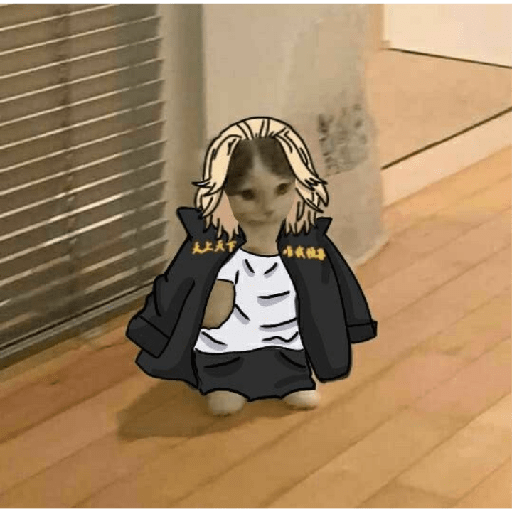 Estiker de Gatos Otakus 1