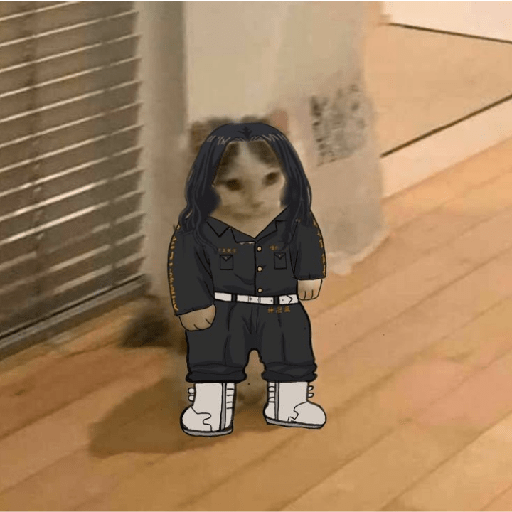 Estiker de Gatos Otakus 7