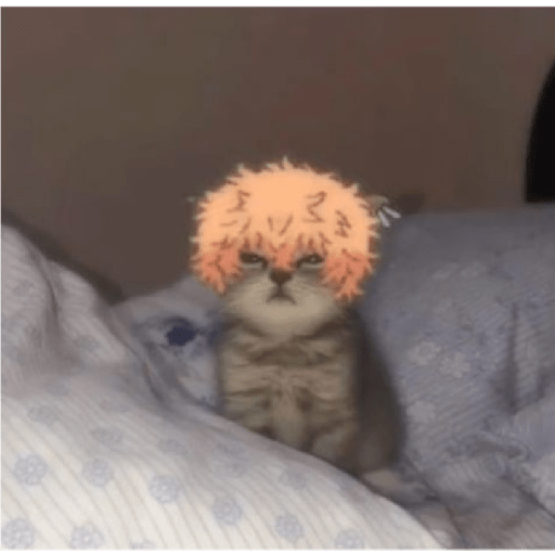 Estiker de Gatos Otakus 17