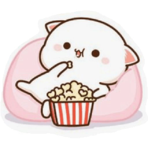 Cat white and Cat gray cute #2