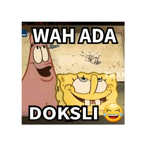 Stiker meme teks