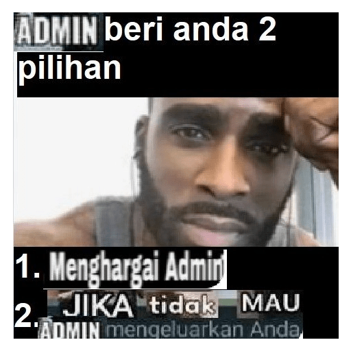 Stiker meme teks 9