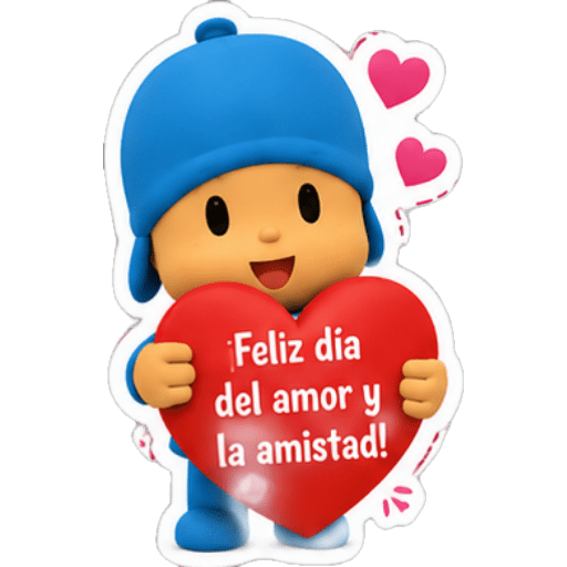Pocoyó Feliz Día del Amigo 💙❤️