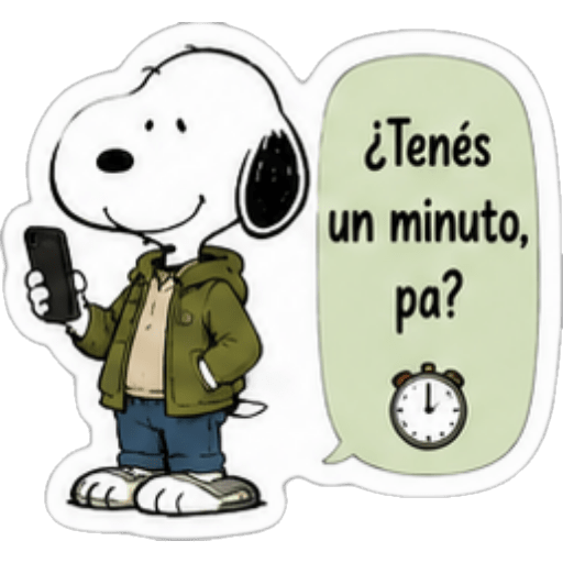 🐾 Snoopy y Papá en Chat ❤️💬 5