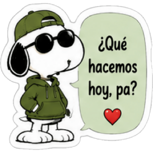 🐾 Snoopy y Papá en Chat ❤️💬 2