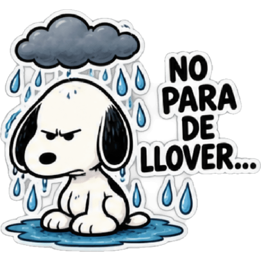 🌧️ Snoopy 🐾 Frío,Lluvia,Enojo😡 4