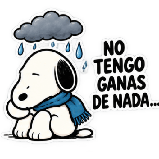 🌧️ Snoopy 🐾 Frío,Lluvia,Enojo😡 6