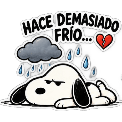 🌧️ Snoopy 🐾 Frío,Lluvia,Enojo😡 9
