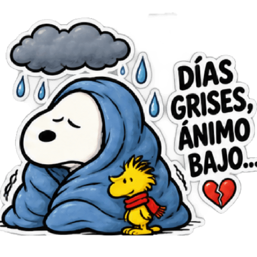 🌧️ Snoopy 🐾 Frío,Lluvia,Enojo😡 11
