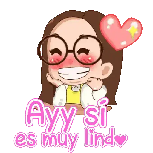 Niña kawai con texto 🌈🎀✨ 11