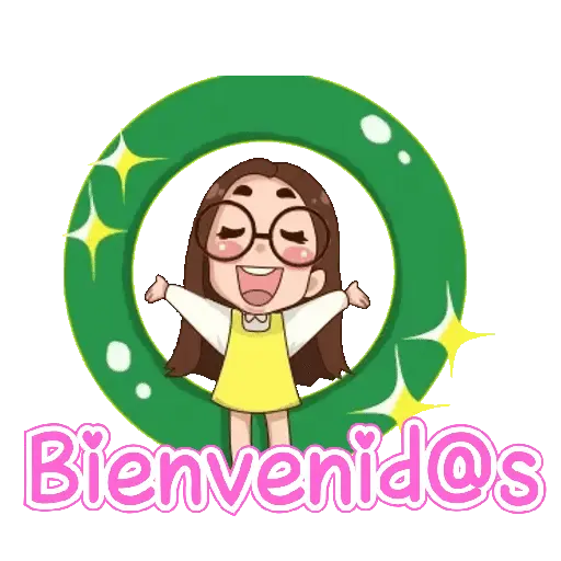 Niña kawai con texto 🌈🎀✨ 9